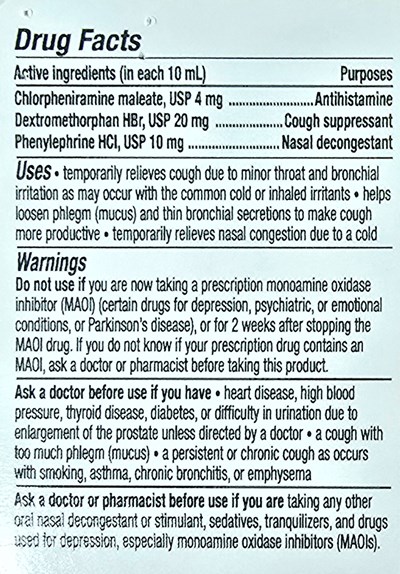 Warnings (Drug Facts)
